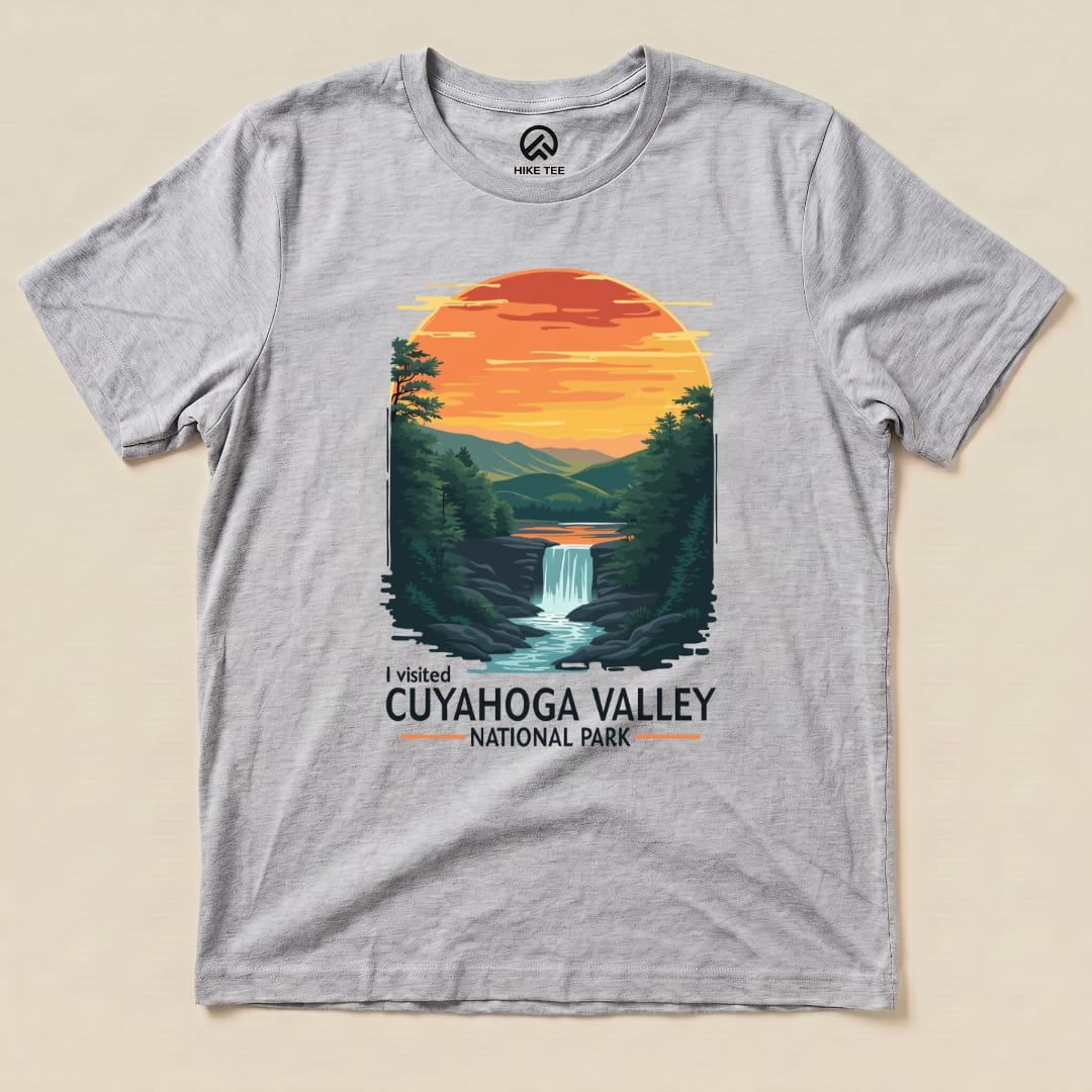 Hike Tee T-Shirt Athletic Heather / S Cuyahoga Valley National Park Shirt