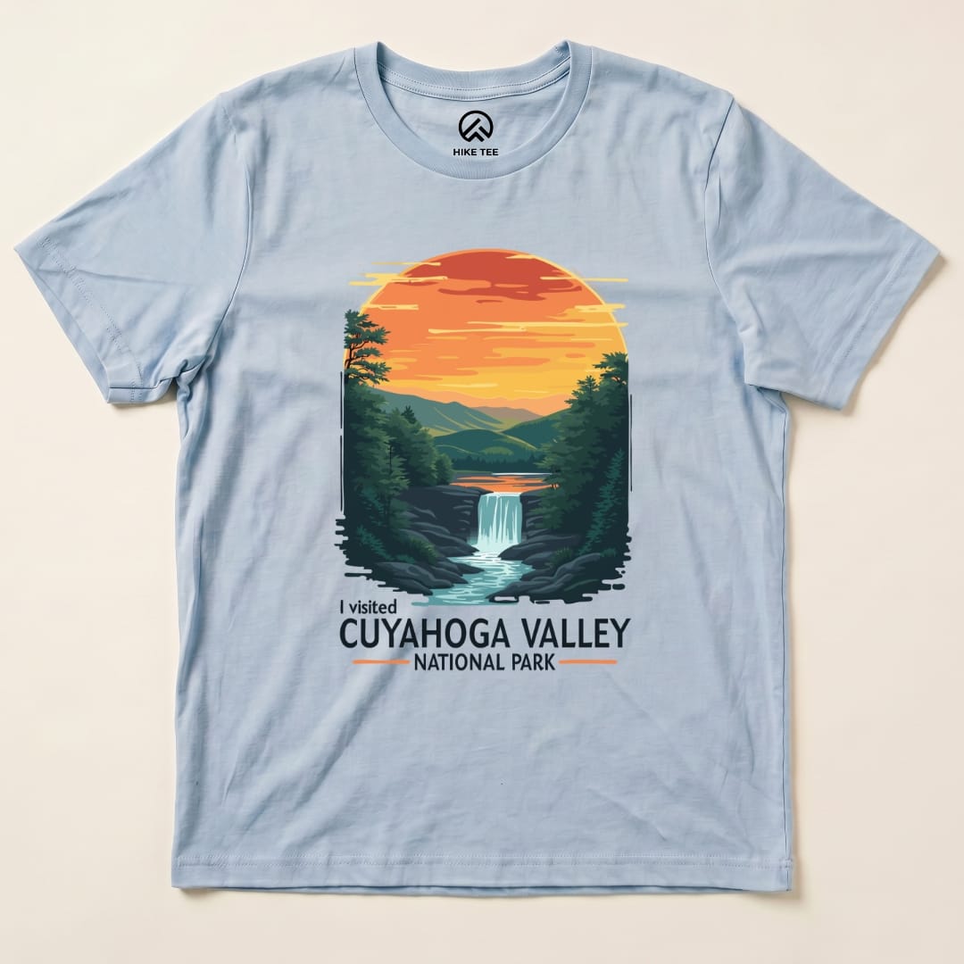 Hike Tee T-Shirt Baby Blue / S Cuyahoga Valley National Park Shirt