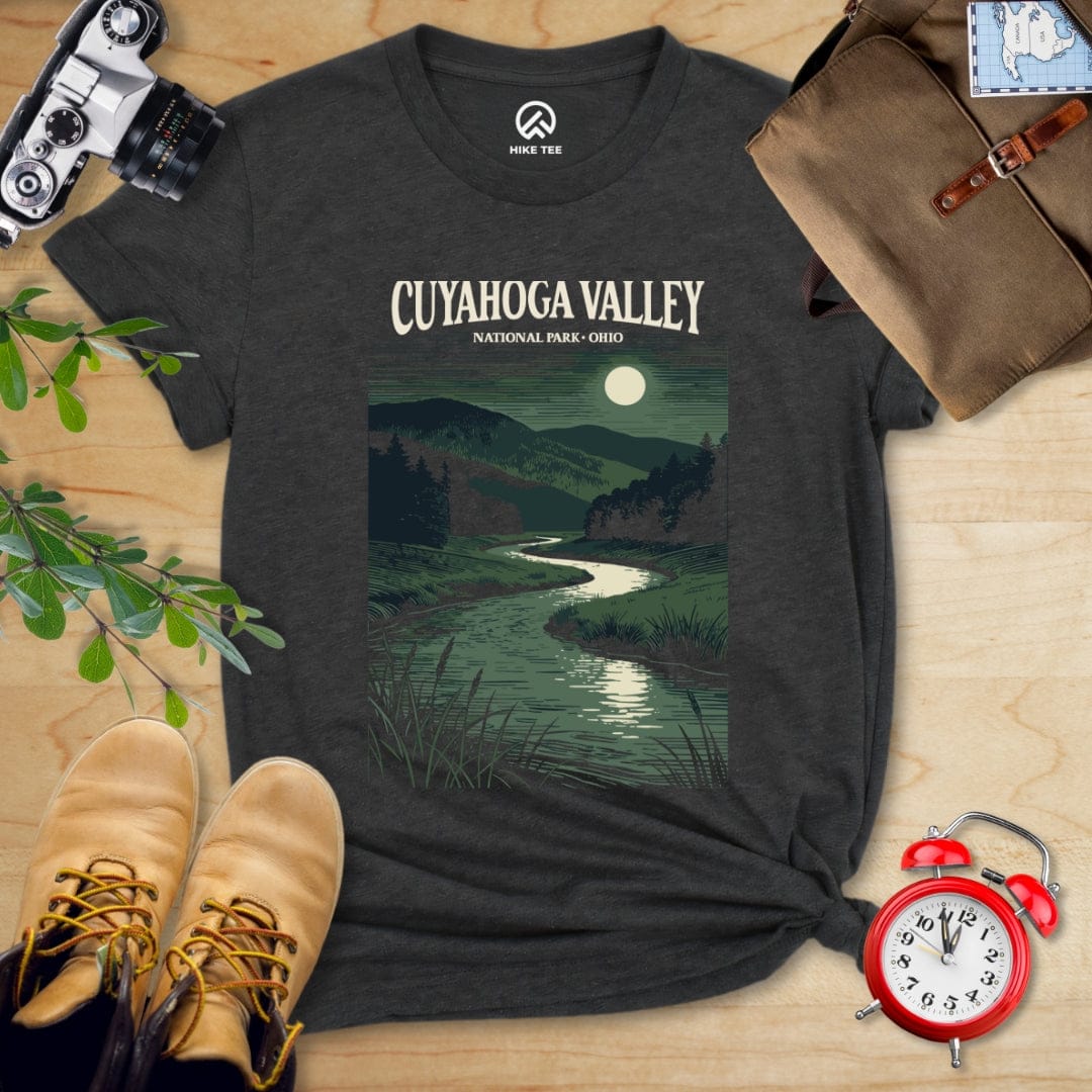 Hike Tee T-Shirt Dark Grey Heather / S Cuyahoga Valley National Park Shirt