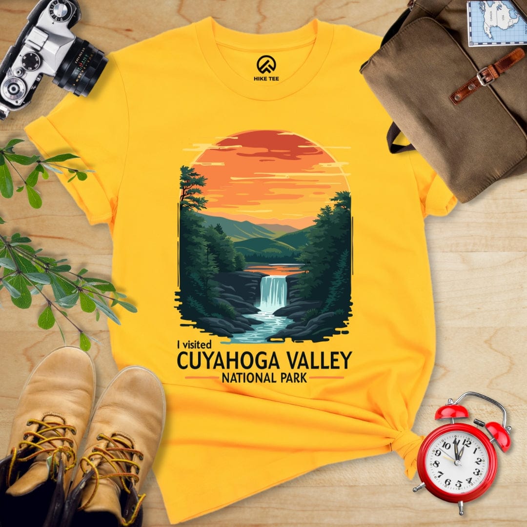 Hike Tee T-Shirt Gold / S Cuyahoga Valley National Park Shirt