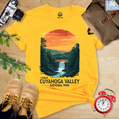 Hike Tee T-Shirt Gold / S Cuyahoga Valley National Park Shirt