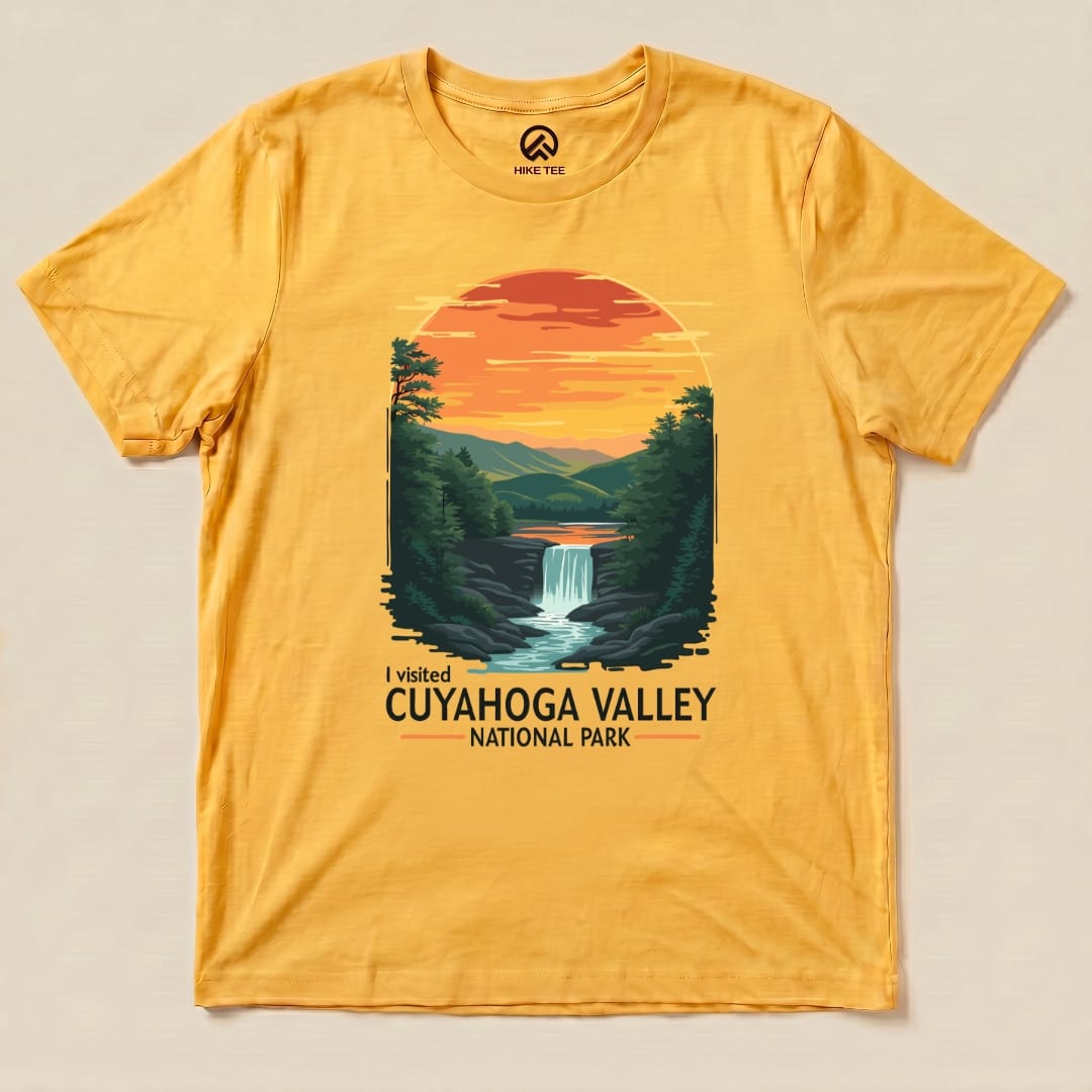 Hike Tee T-Shirt Gold / S Cuyahoga Valley National Park Shirt