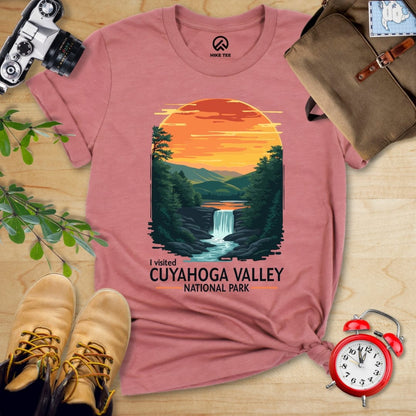 Hike Tee T-Shirt Heather Mauve / S Cuyahoga Valley National Park Shirt