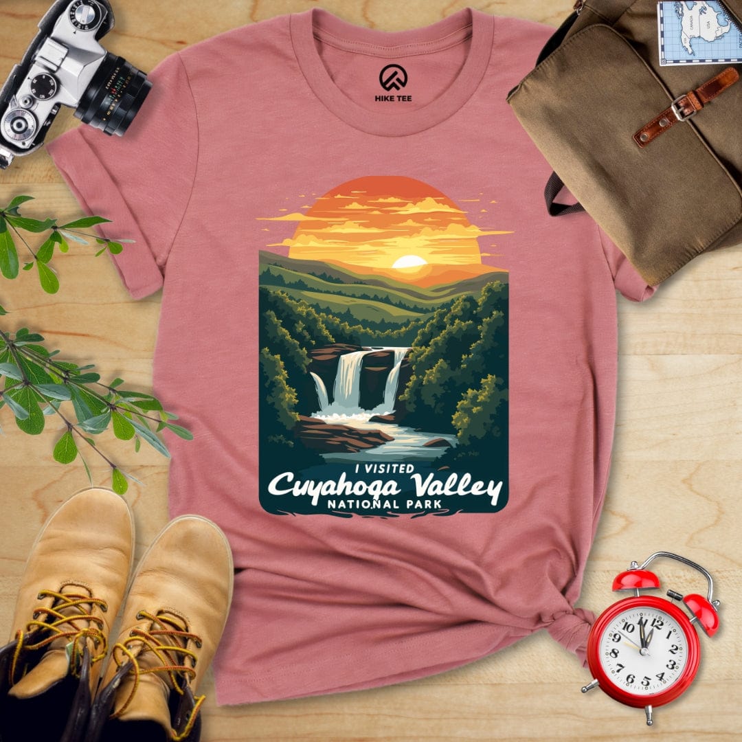 Hike Tee T-Shirt Heather Mauve / S Cuyahoga Valley National Park Shirt