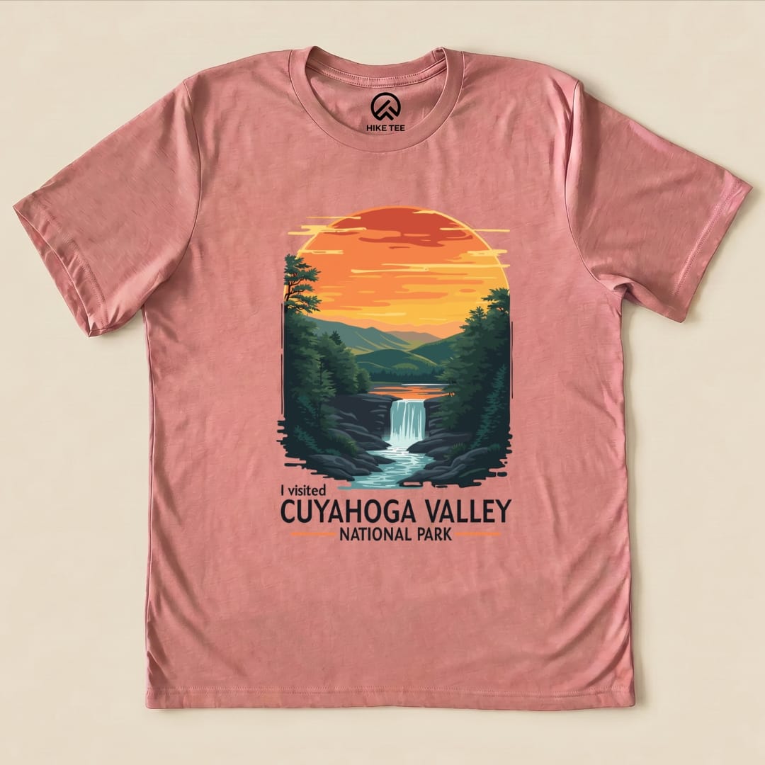Hike Tee T-Shirt Heather Mauve / S Cuyahoga Valley National Park Shirt