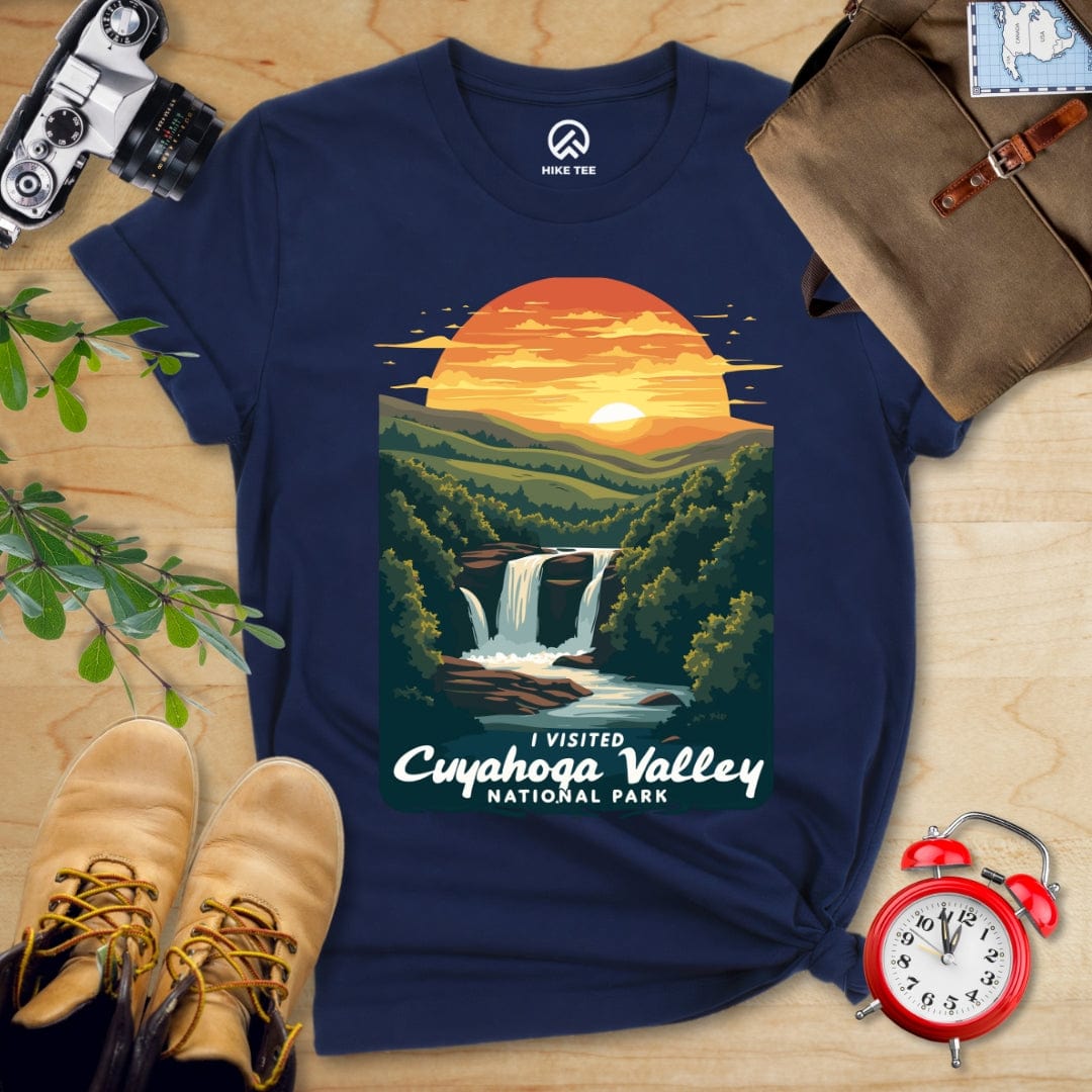 Hike Tee T-Shirt Navy / S Cuyahoga Valley National Park Shirt