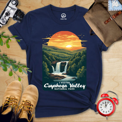 Hike Tee T-Shirt Navy / S Cuyahoga Valley National Park Shirt