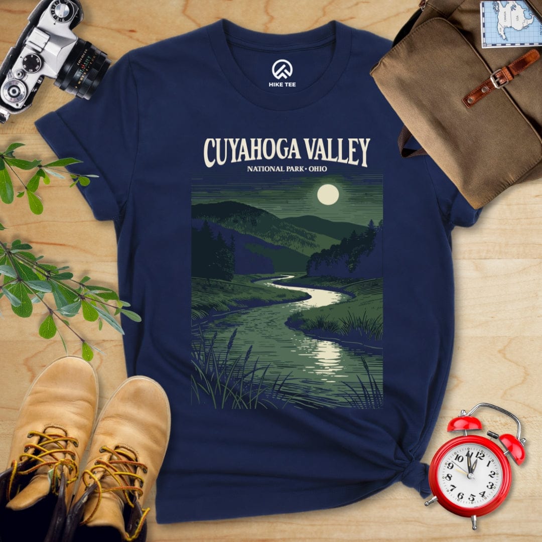 Hike Tee T-Shirt Navy / S Cuyahoga Valley National Park Shirt