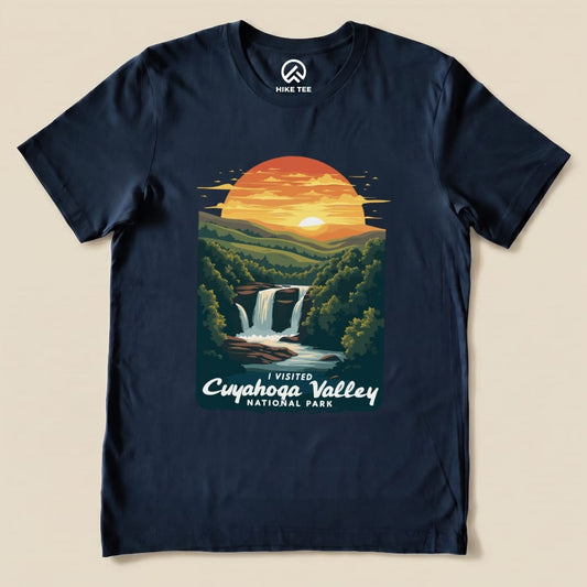 Hike Tee T-Shirt Navy / S Cuyahoga Valley National Park Shirt