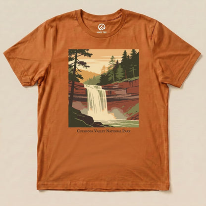 Hike Tee T-Shirt Autumn / S Cuyahoga Valley National Park Waterfall Shirt