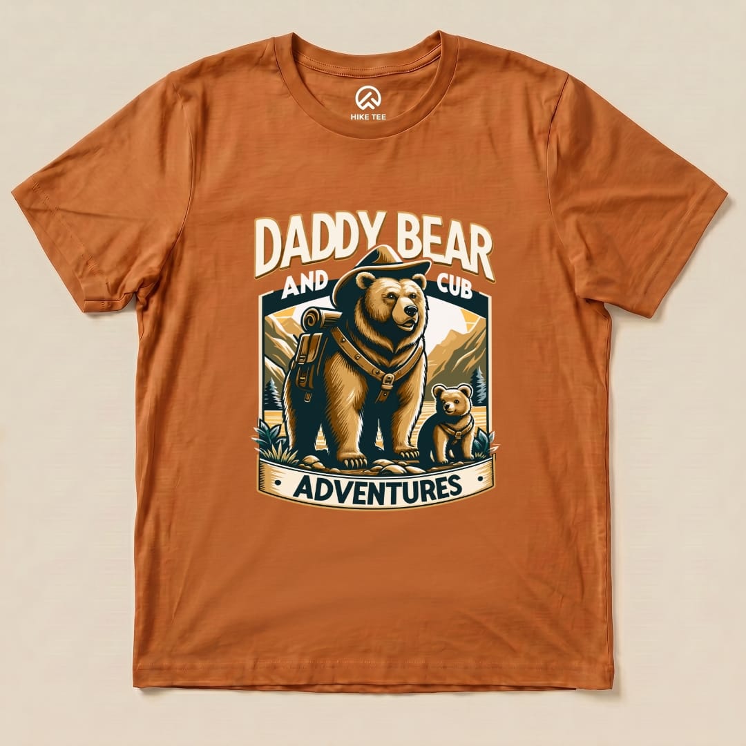 Daddy Bear And Cub Shirt Hike Tee T-Shirt Autumn / S