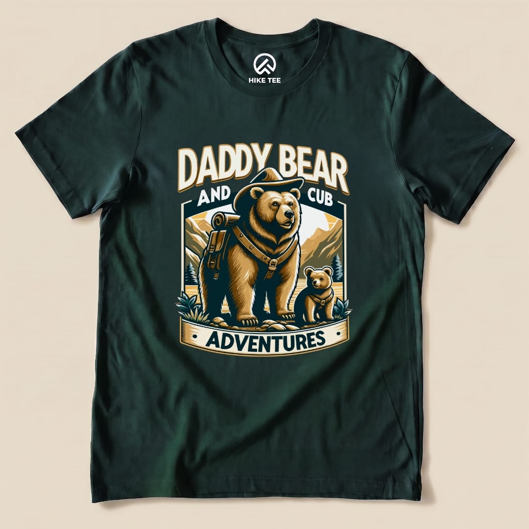 Daddy Bear And Cub Shirt Hike Tee T-Shirt Forest / S