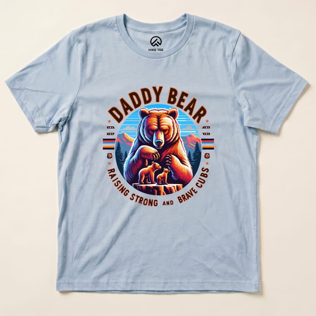 Daddy Bear Shirt Hike Tee T-Shirt Baby Blue / S