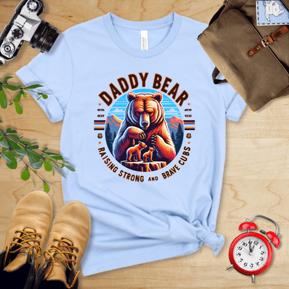 Printify T-Shirt Baby Blue / S Daddy Bear Shirt