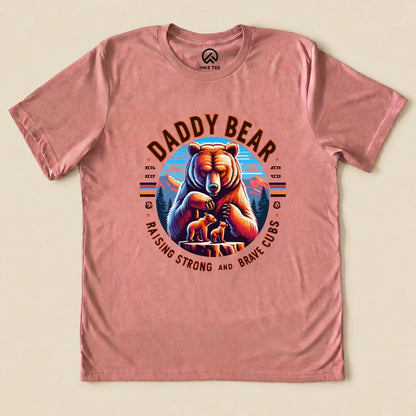 Daddy Bear Shirt Hike Tee T-Shirt Heather Mauve / S