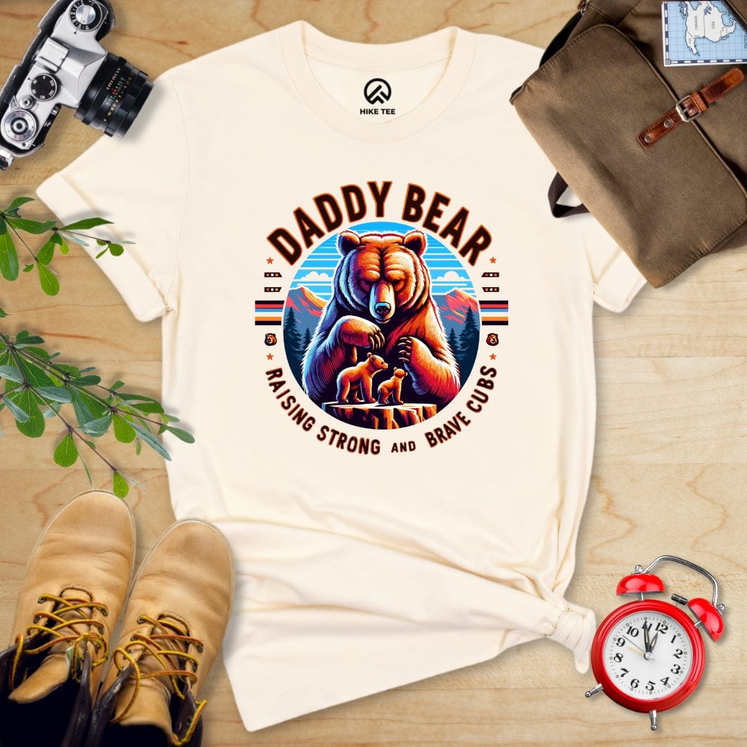 Hike Tee T-Shirt Natural / S Daddy Bear Shirt