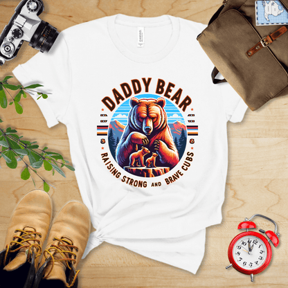 Printify T-Shirt White / S Daddy Bear Shirt