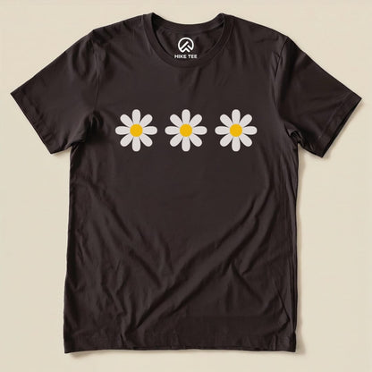 Hike Tee T-Shirt Brown / S Daisy Flowers Shirt