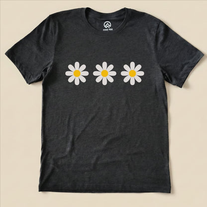 Hike Tee T-Shirt Dark Grey Heather / S Daisy Flowers Shirt