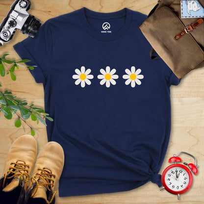 Hike Tee T-Shirt Navy / S Daisy Flowers Shirt