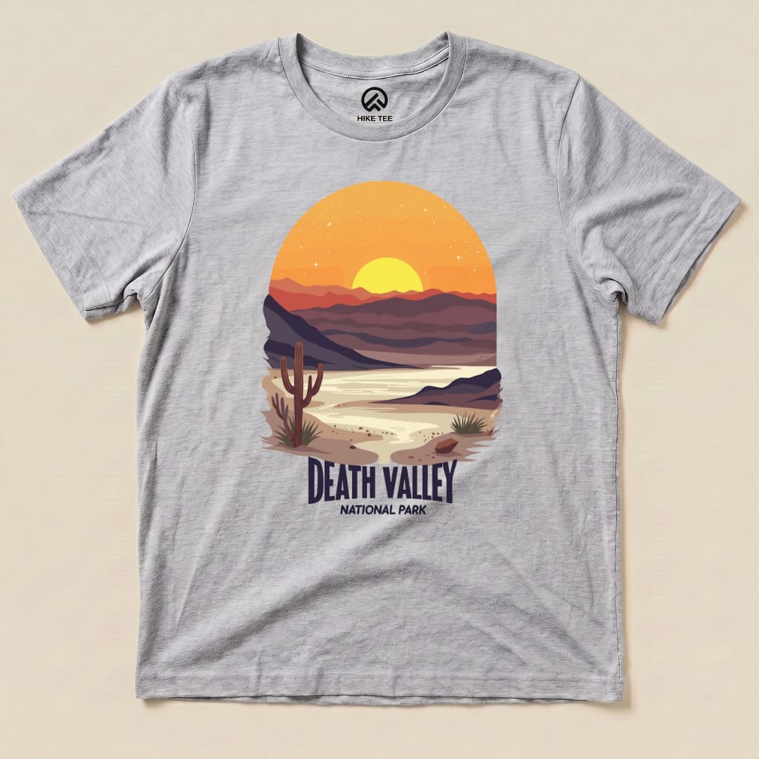 Hike Tee T-Shirt Athletic Heather / S Death Valley National Park Scenery Shirt