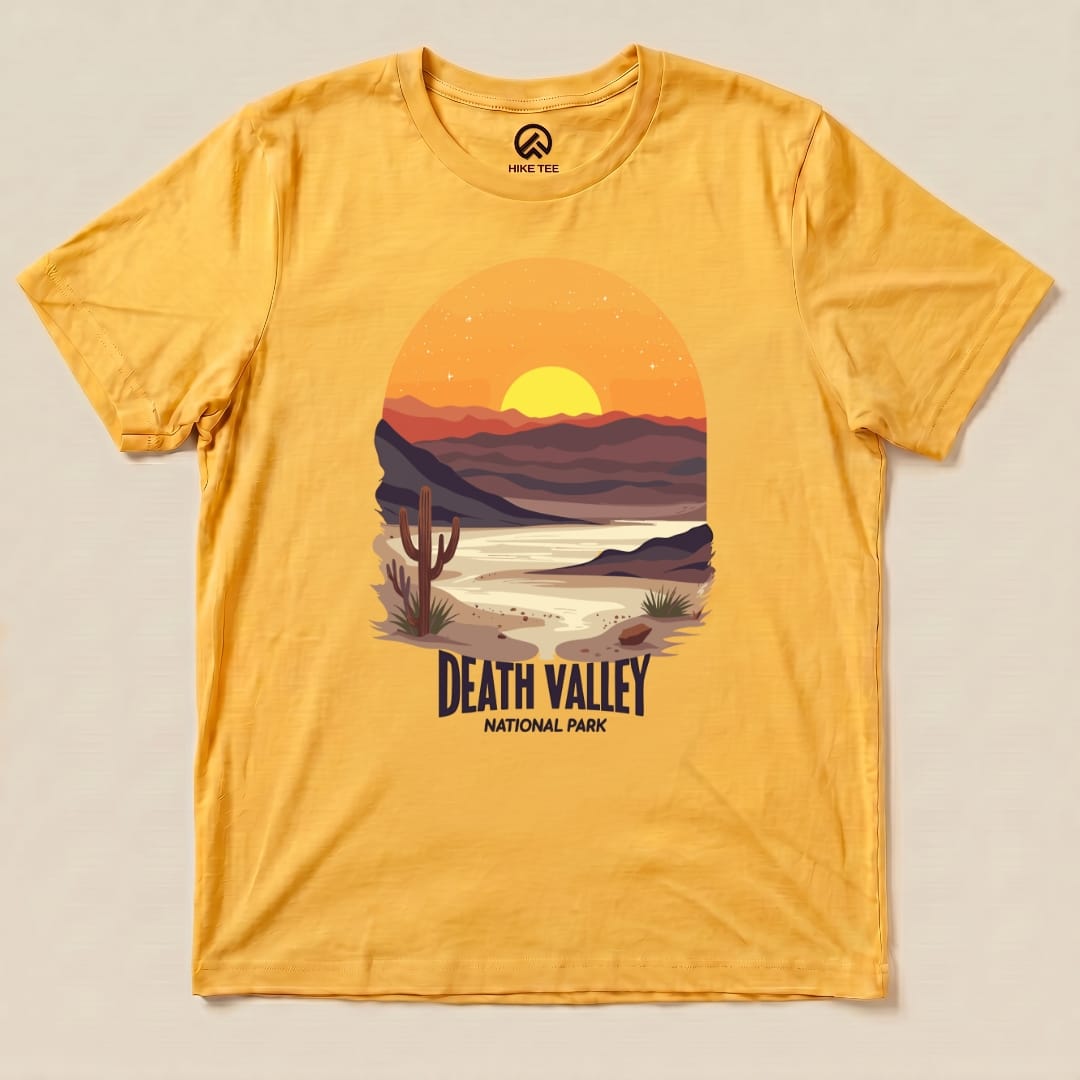Hike Tee T-Shirt Gold / S Death Valley National Park Scenery Shirt