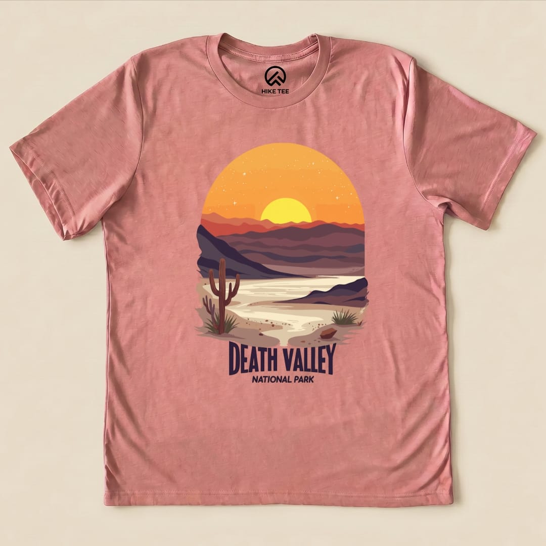 Hike Tee T-Shirt Heather Mauve / S Death Valley National Park Scenery Shirt