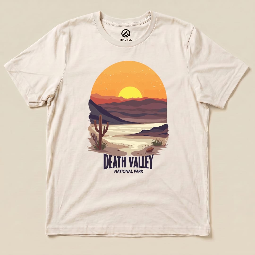 Hike Tee T-Shirt Natural / S Death Valley National Park Scenery Shirt