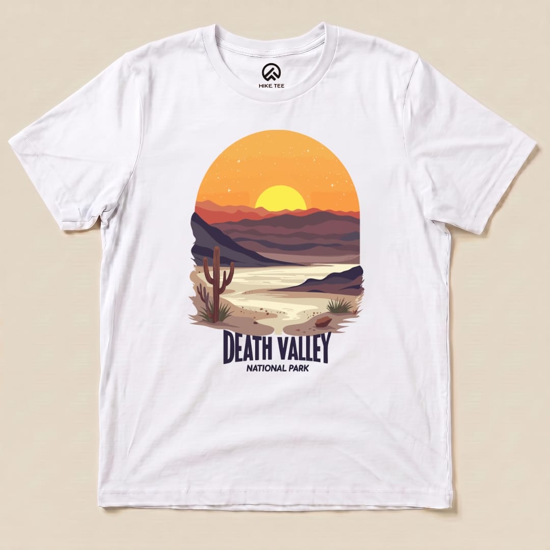 Hike Tee T-Shirt White / S Death Valley National Park Scenery Shirt