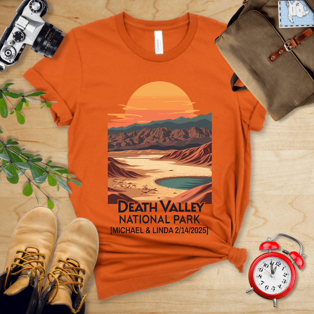 AnywherePOD T-Shirt Autumn / S Death Valley National Park Shirt + Personalization