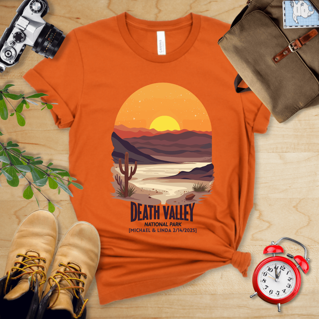 AnywherePOD T-Shirt Autumn / S Death Valley National Park Shirt + Personalization