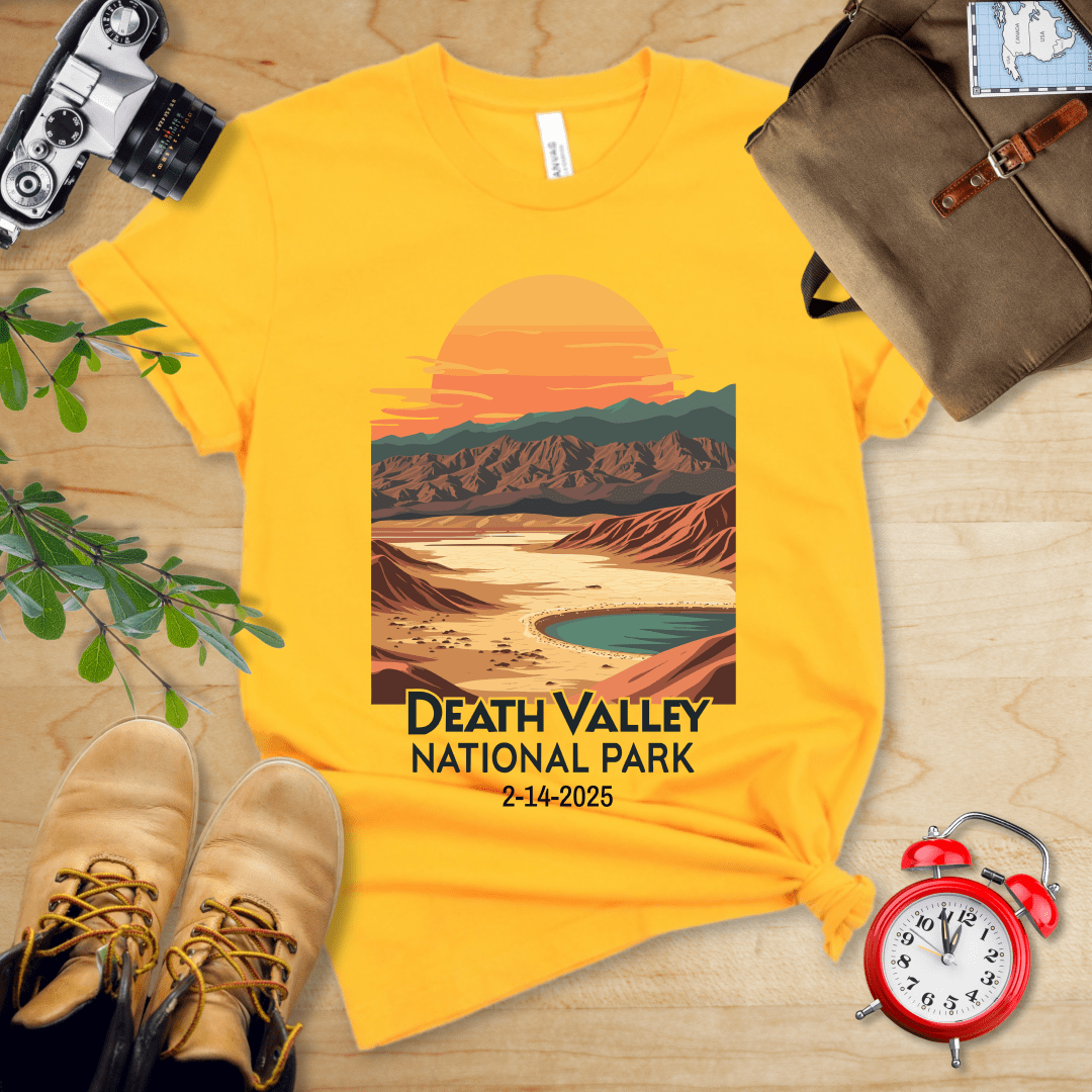 AnywherePOD T-Shirt Gold / S Death Valley National Park Shirt + Personalization