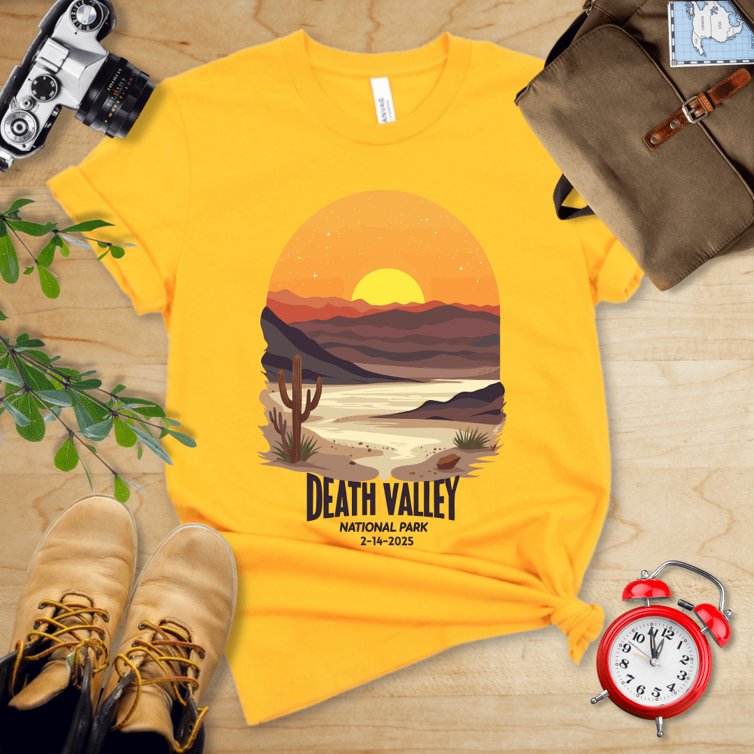 AnywherePOD T-Shirt Gold / S Death Valley National Park Shirt + Personalization