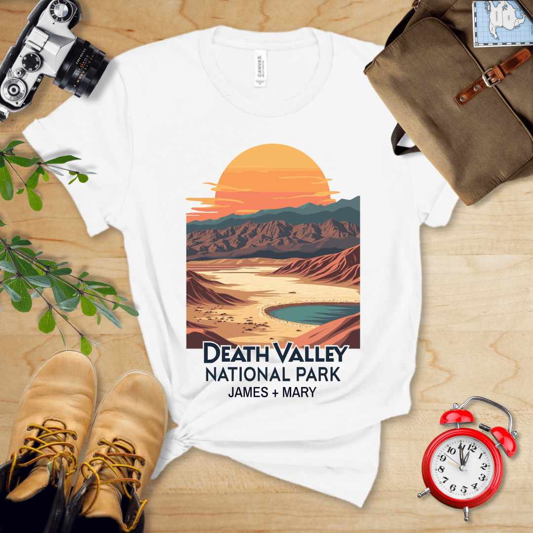 AnywherePOD T-Shirt White / S Death Valley National Park Shirt + Personalization