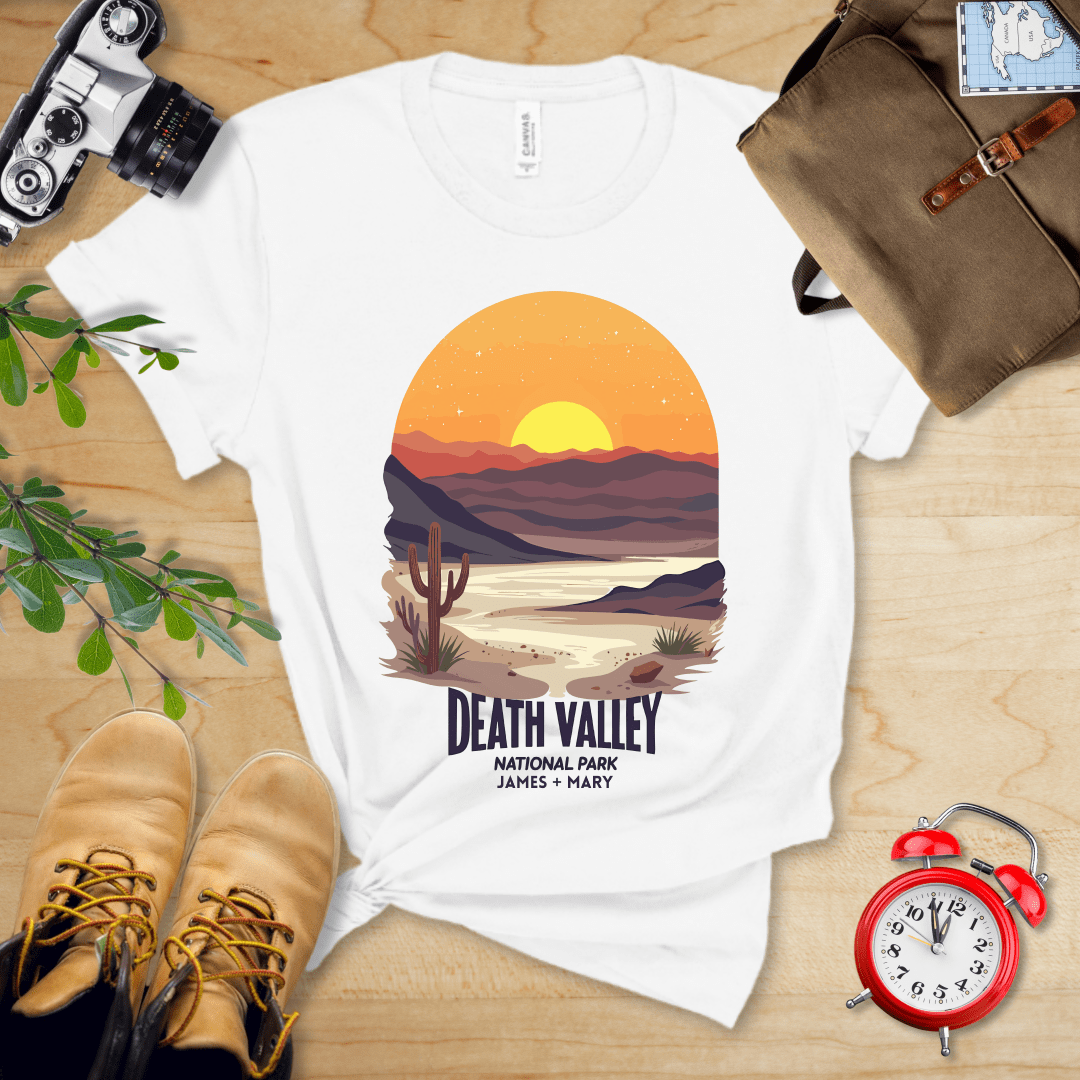 AnywherePOD T-Shirt White / S Death Valley National Park Shirt + Personalization