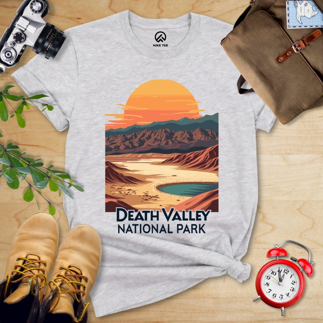 Hike Tee T-Shirt Athletic Heather / S Death Valley National Park Shirt
