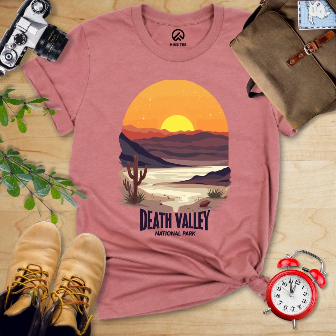 Hike Tee T-Shirt Heather Mauve / S Death Valley National Park Shirt