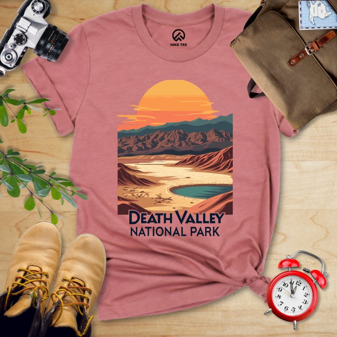 Hike Tee T-Shirt Heather Mauve / S Death Valley National Park Shirt