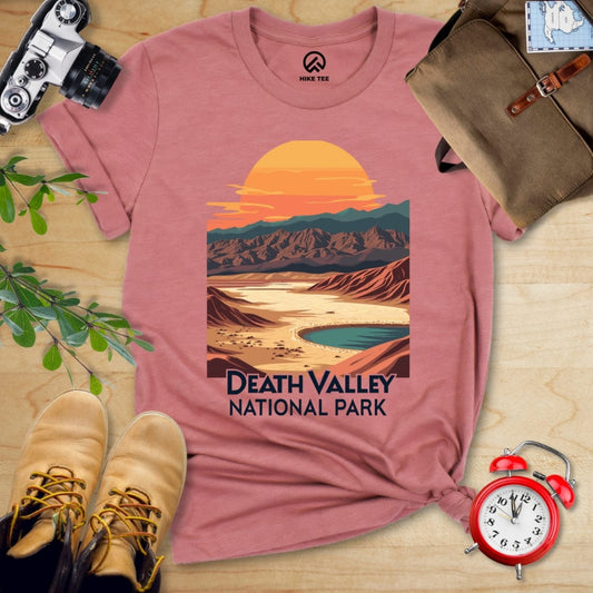 Hike Tee T-Shirt Heather Mauve / S Death Valley National Park Shirt