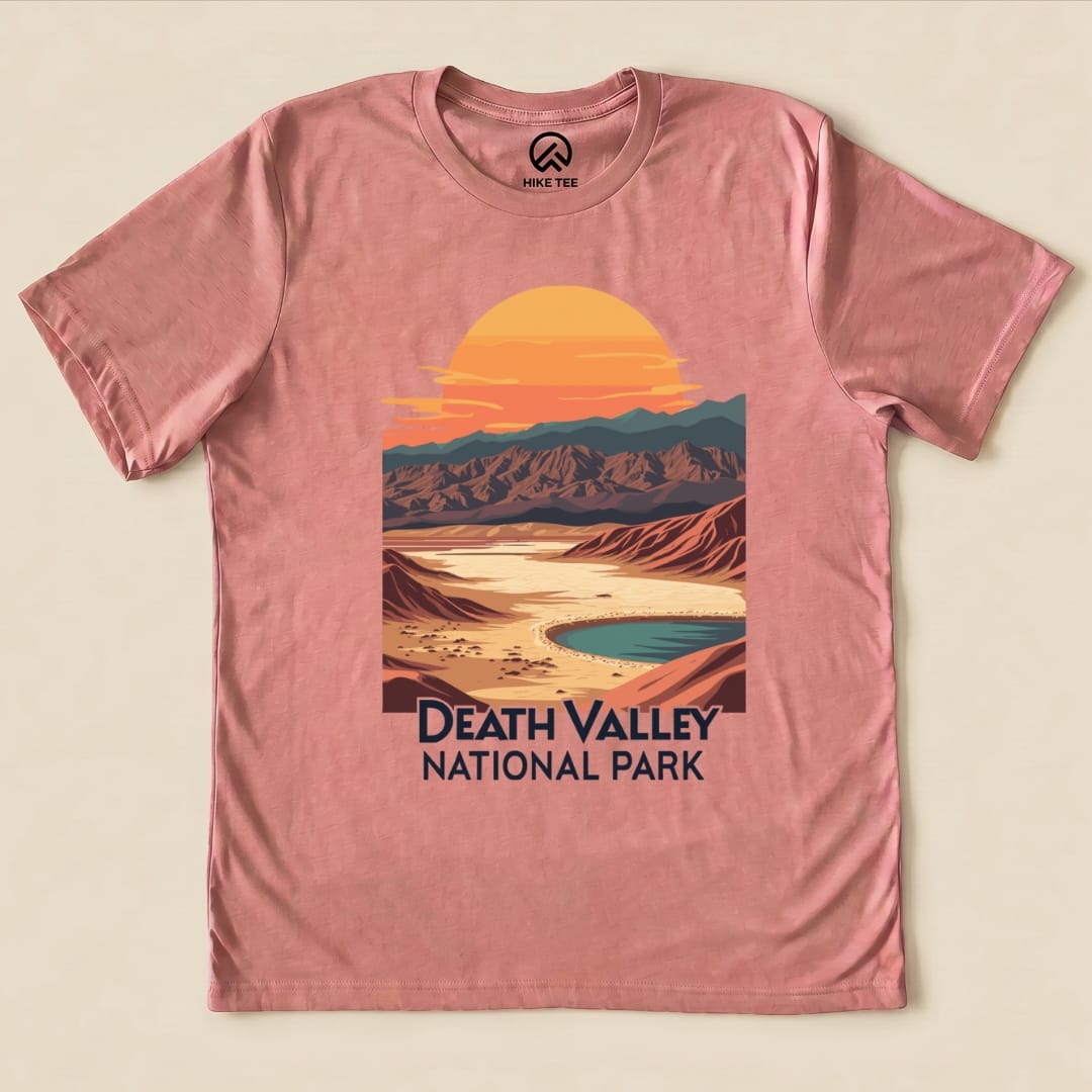 Hike Tee T-Shirt Heather Mauve / S Death Valley National Park Shirt