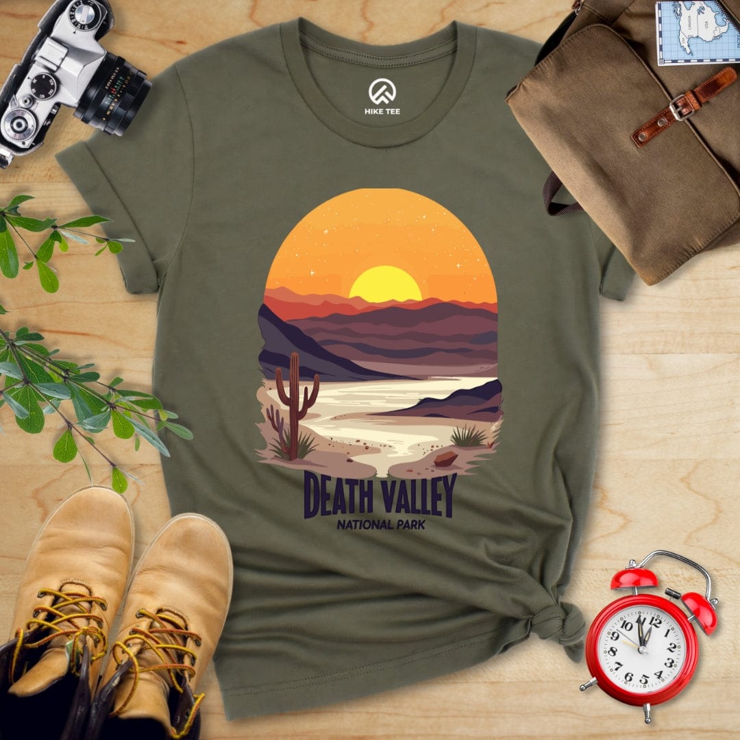 Hike Tee T-Shirt Military Green / S Death Valley National Park Shirt