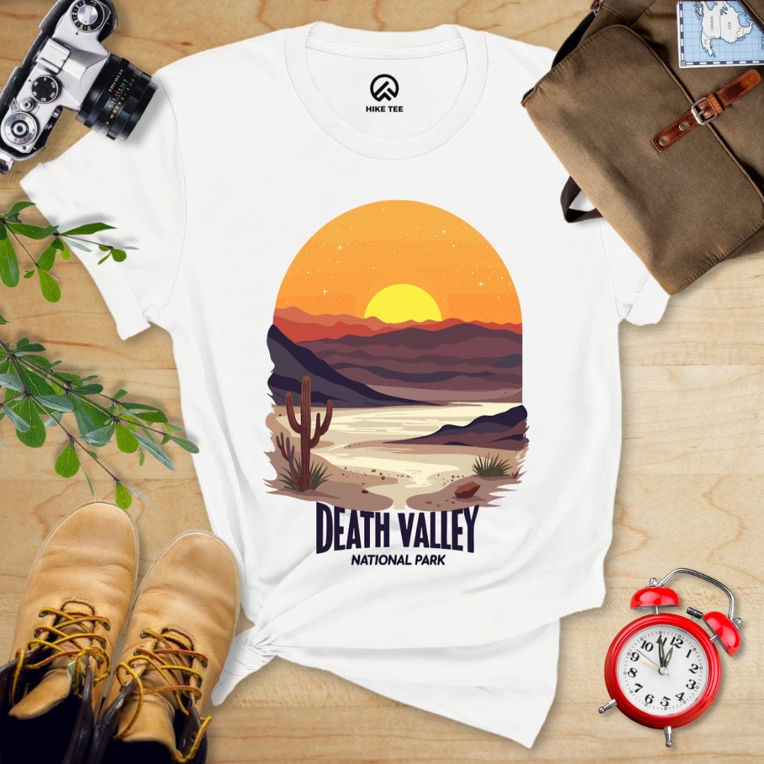 Hike Tee T-Shirt White / S Death Valley National Park Shirt