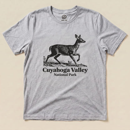 Hike Tee T-Shirt Athletic Heather / S Deer Cuyahoga Valley National Park Shirt