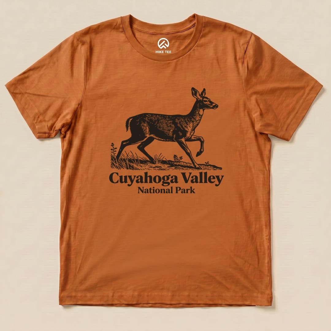 Hike Tee T-Shirt Autumn / S Deer Cuyahoga Valley National Park Shirt