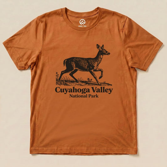 Hike Tee T-Shirt Autumn / S Deer Cuyahoga Valley National Park Shirt