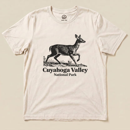 Hike Tee T-Shirt Natural / S Deer Cuyahoga Valley National Park Shirt