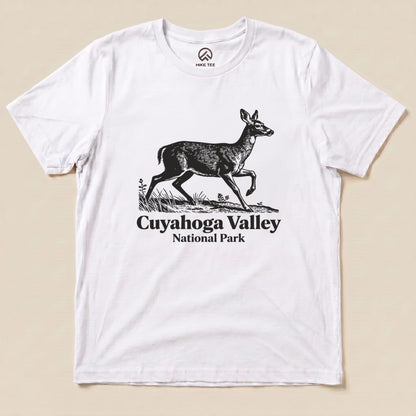 Hike Tee T-Shirt White / S Deer Cuyahoga Valley National Park Shirt