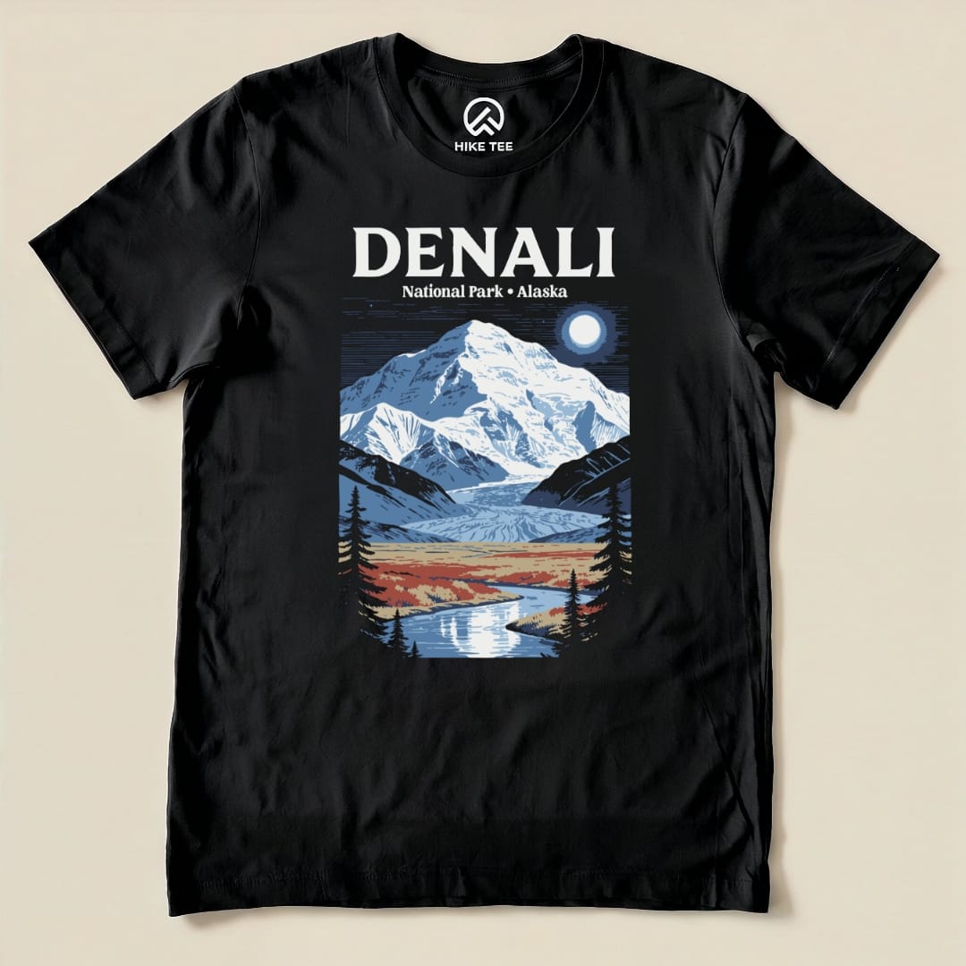 Hike Tee T-Shirt Black / S Denali Alaska Vintage Shirt