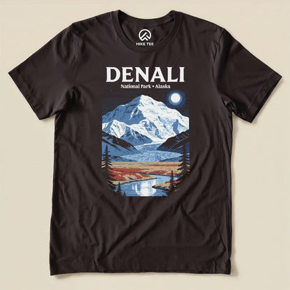 Hike Tee T-Shirt Brown / S Denali Alaska Vintage Shirt