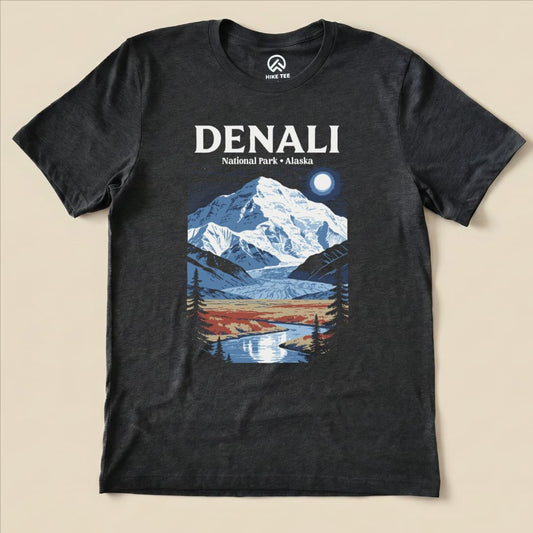 Hike Tee T-Shirt Dark Grey Heather / S Denali Alaska Vintage Shirt